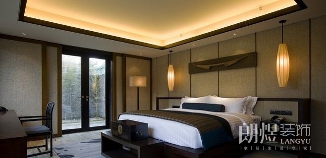 中式風格客房裝修設計圖片