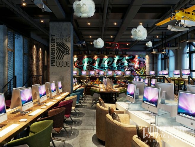 中小型網(wǎng)吧裝修實景圖