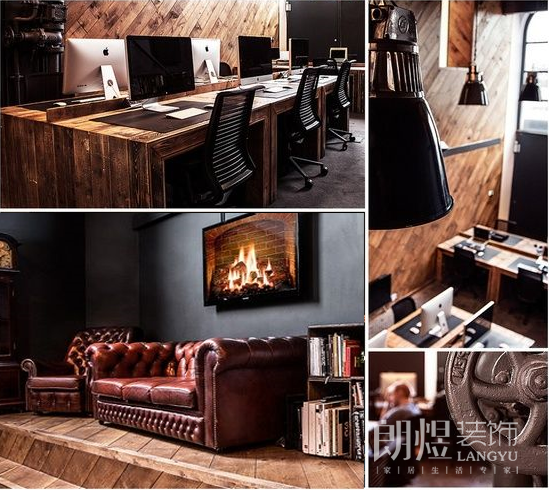 200平復古辦公室裝修效果圖 200平復古辦公室裝修效果圖
