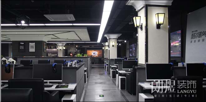 600平網咖裝修設計案例