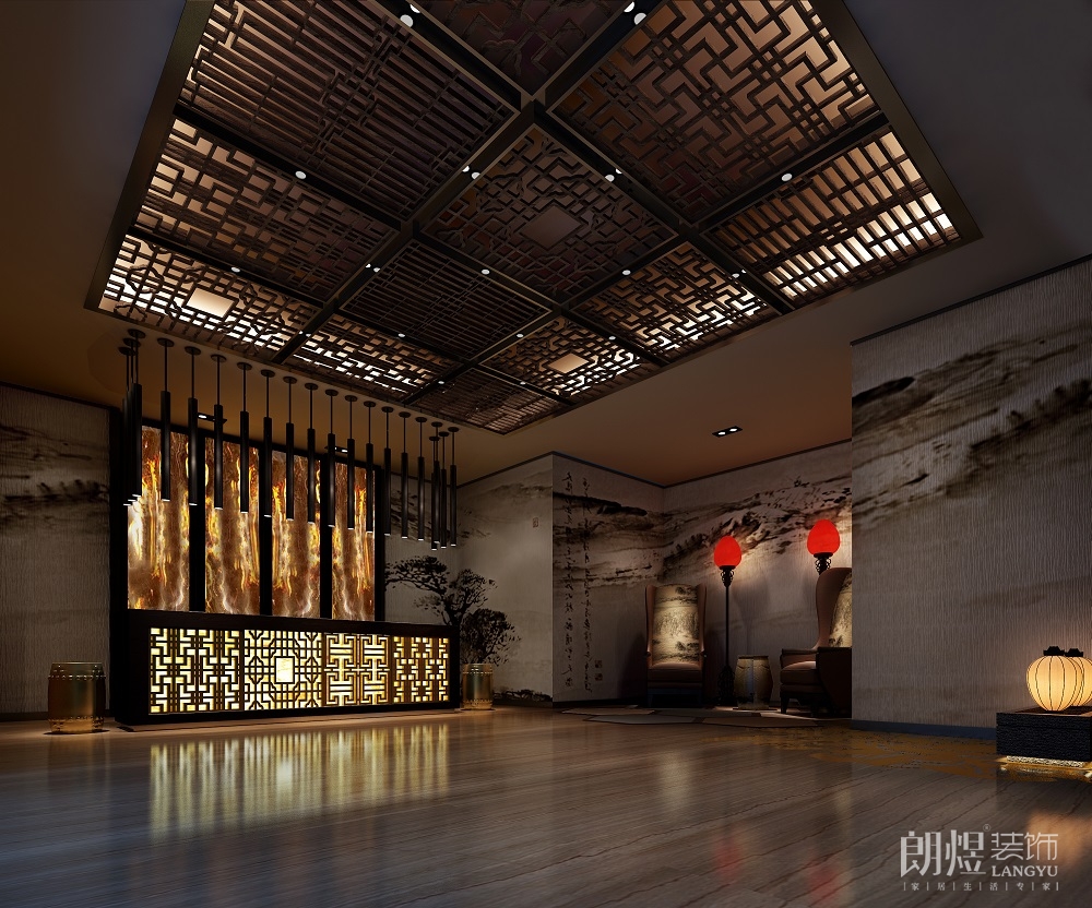 中式美容養(yǎng)生會(huì)所裝修效果圖