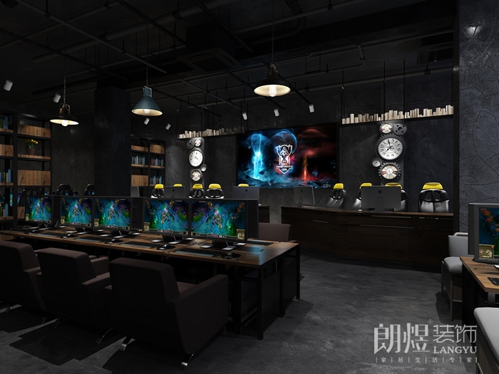 成都時尚簡約網吧裝修設計