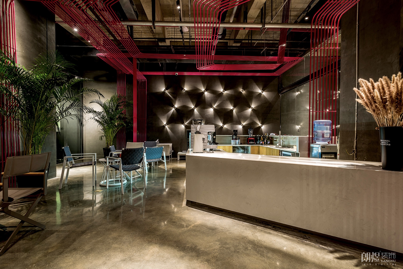 健身房前臺裝修設計效果圖