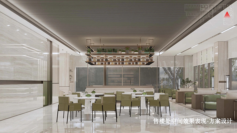 現代售樓處簽約區效果圖