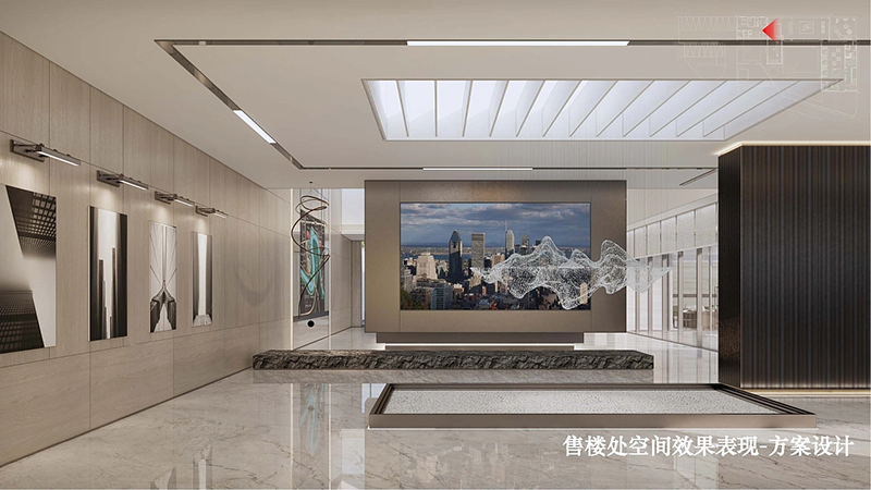 現代售樓處大廳裝修效果圖