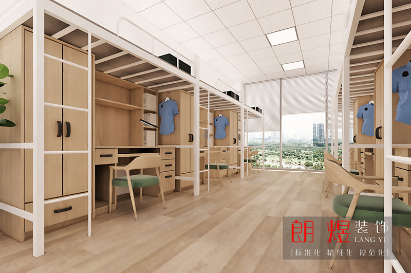 廠區員工宿舍房間裝修設計效果圖