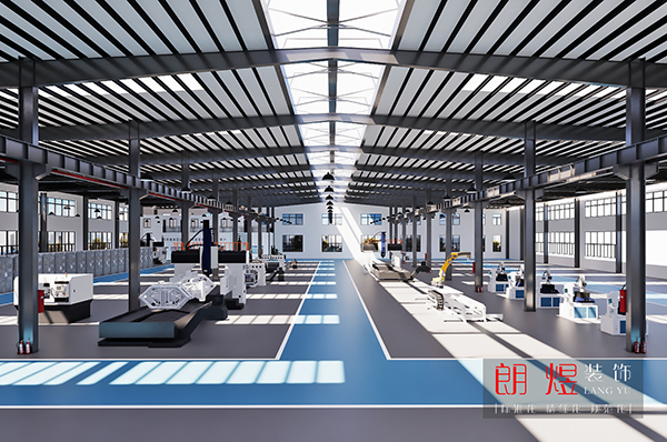 標(biāo)準(zhǔn)工業(yè)制造廠裝修效果圖（含辦公用房）