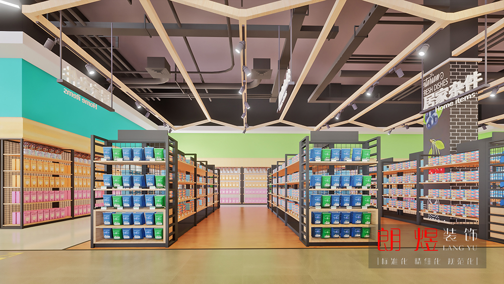 超市貨架陳設布局