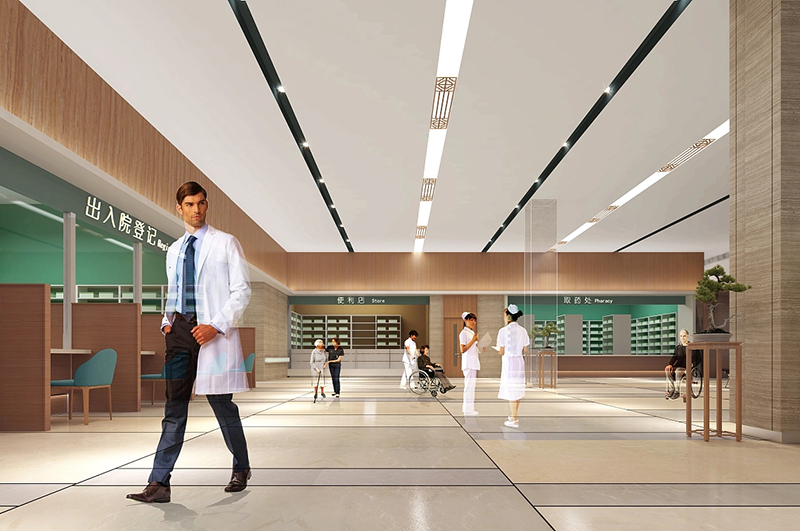 老年康療醫(yī)院裝修設(shè)計(jì)效果圖