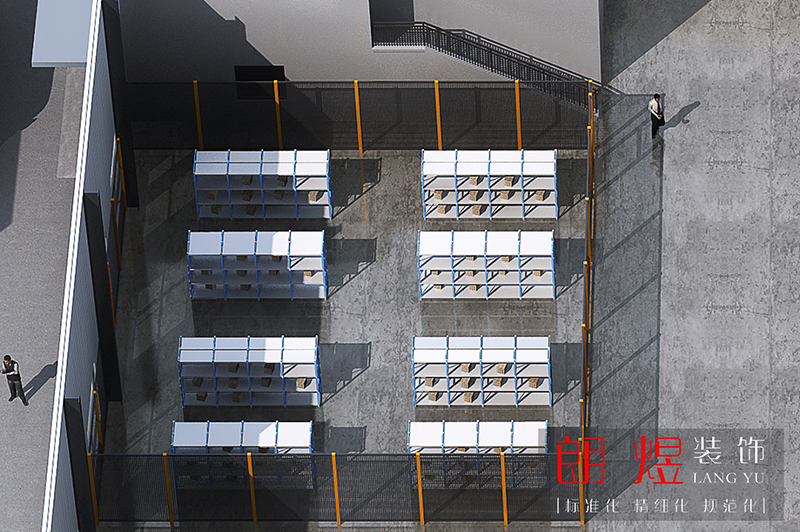 現(xiàn)代標準工業(yè)園2000平廠房裝修效果圖