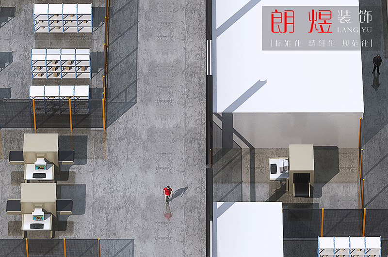 現(xiàn)代標準工業(yè)園2000平廠房裝修效果圖