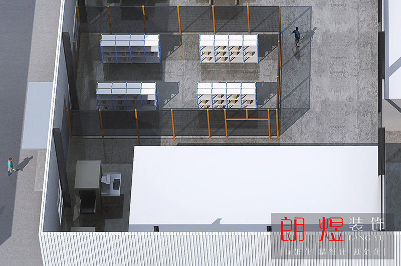 現(xiàn)代標準工業(yè)園2000平廠房裝修效果圖