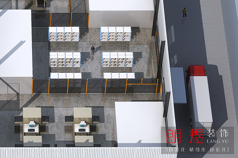 現(xiàn)代標準工業(yè)園2000平廠房裝修效果圖