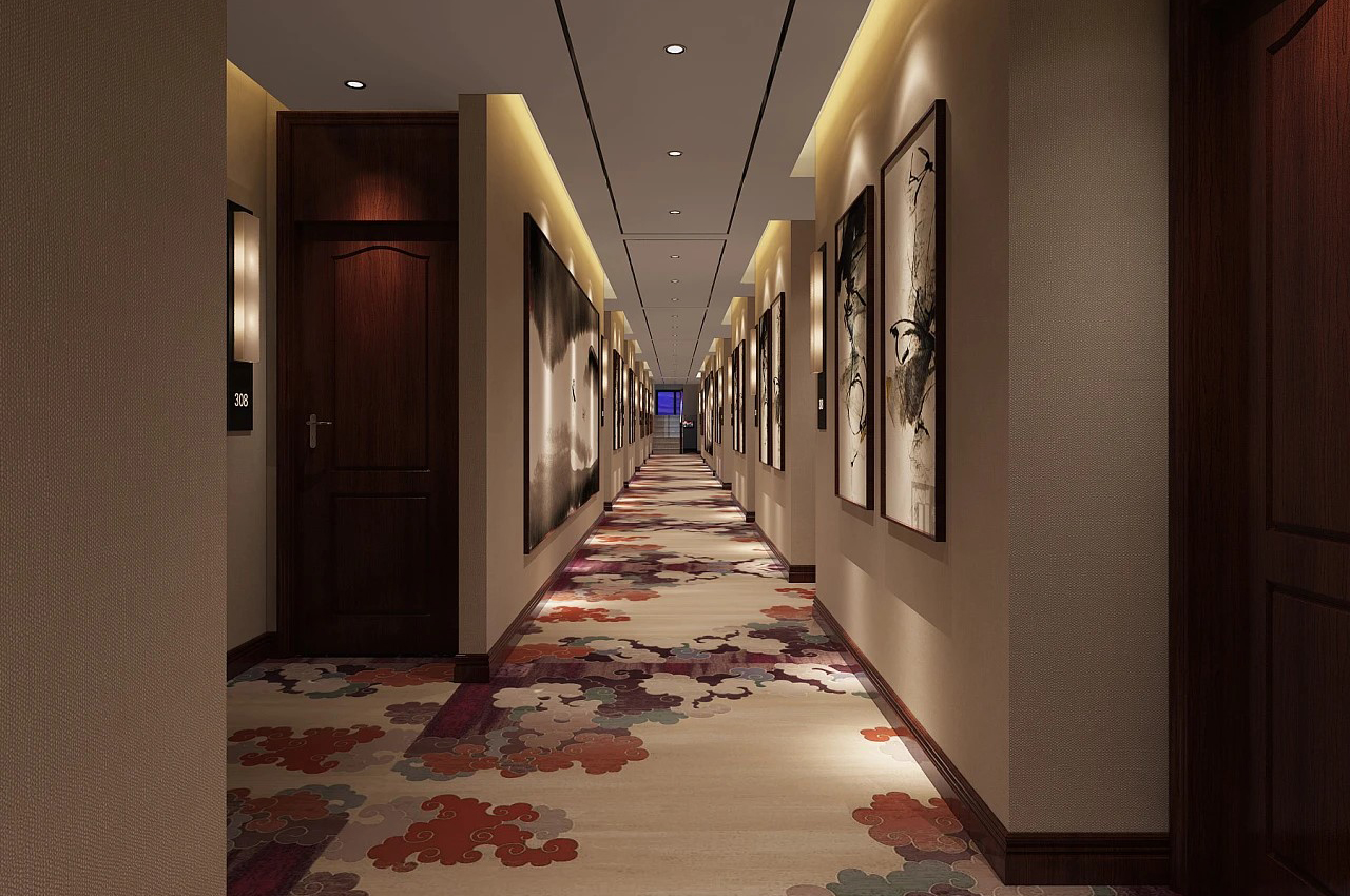 典雅的新中式精品賓館裝修效果圖