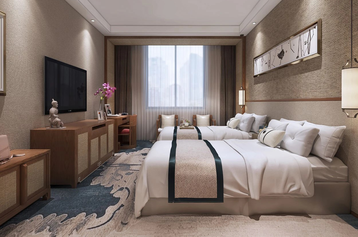 鄉村旅游賓館標間裝修效果圖