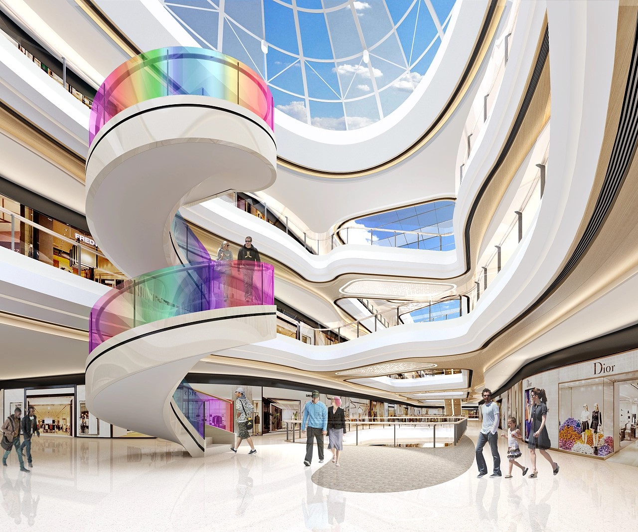 現代購物中心商場裝修效果圖