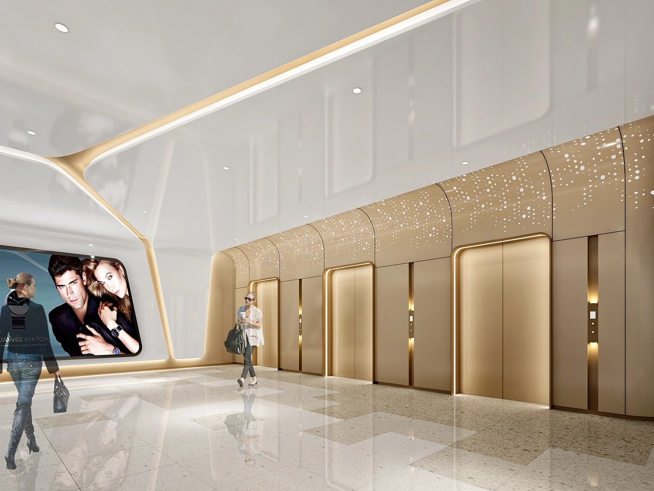 現代購物中心商場裝修效果圖