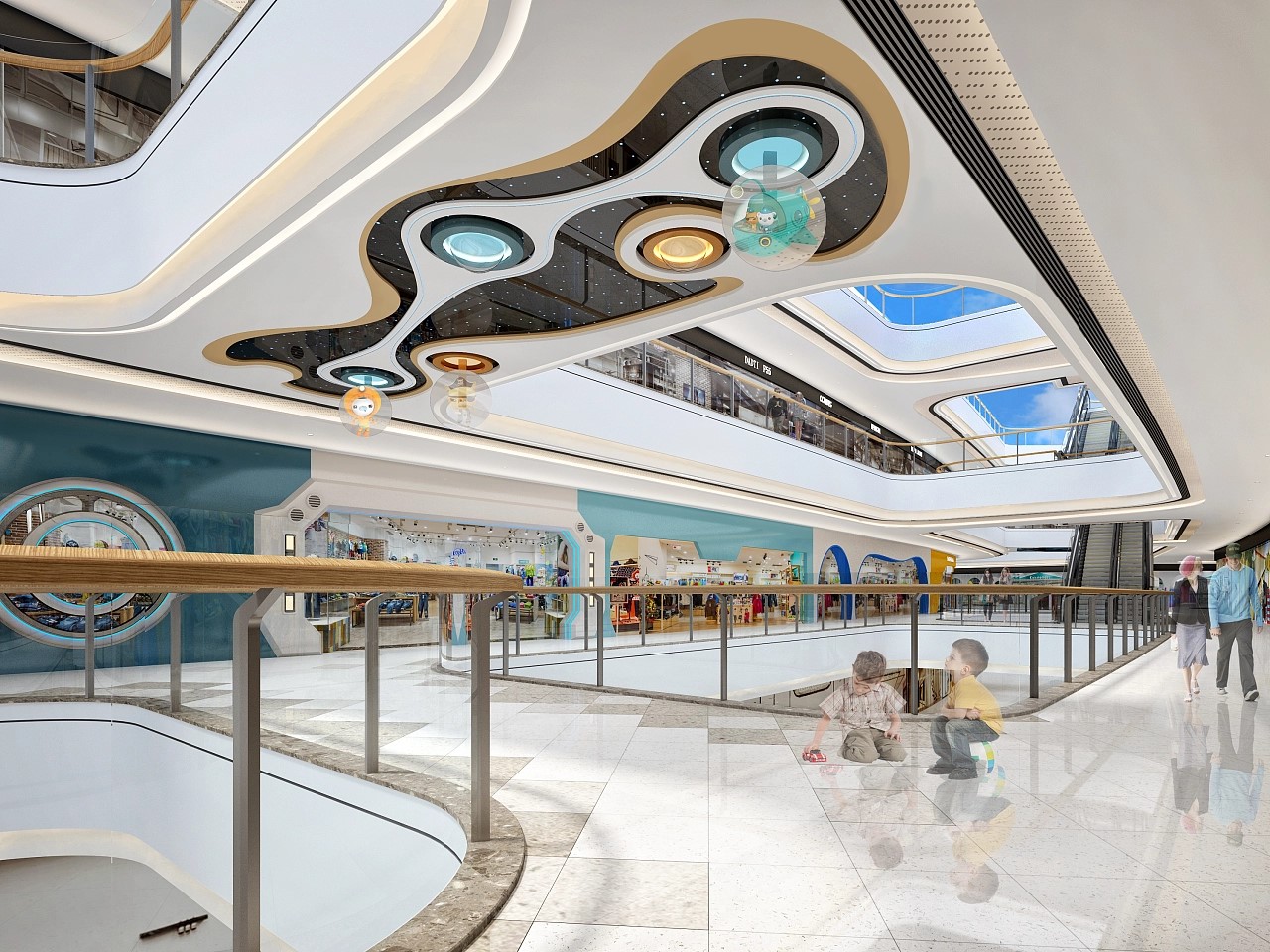 現代購物中心商場裝修效果圖