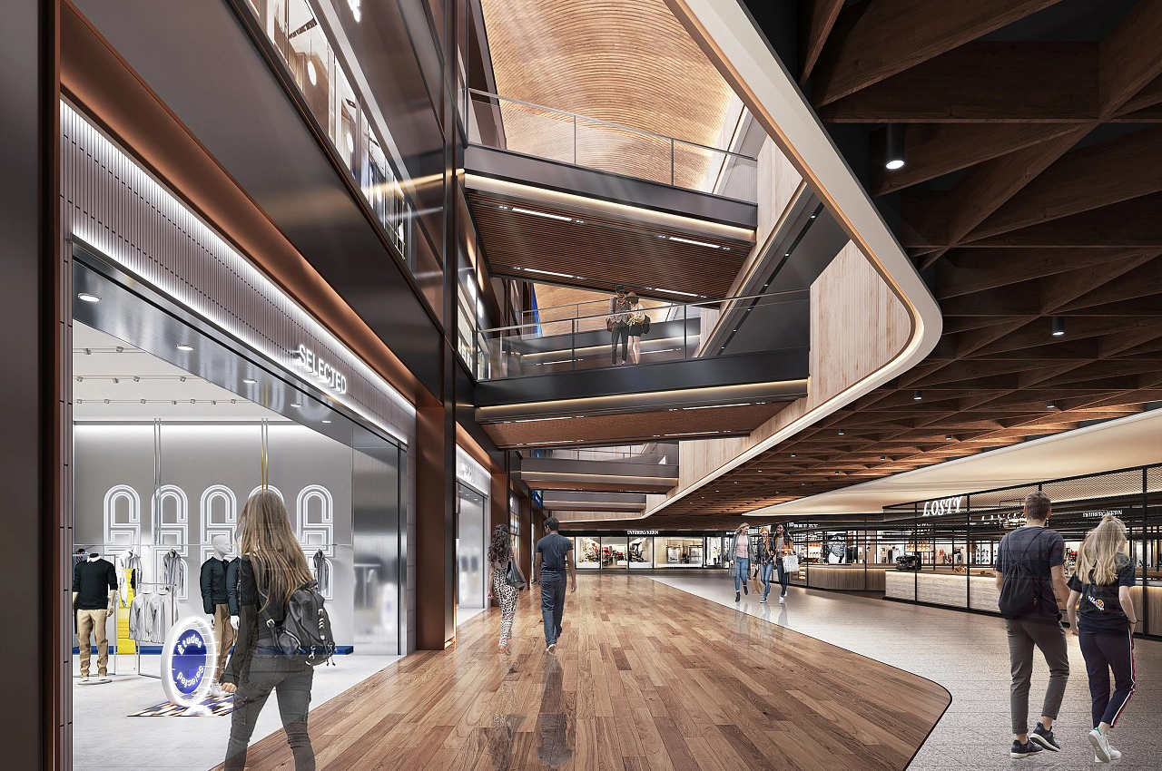 百貨商場室內裝修效果圖