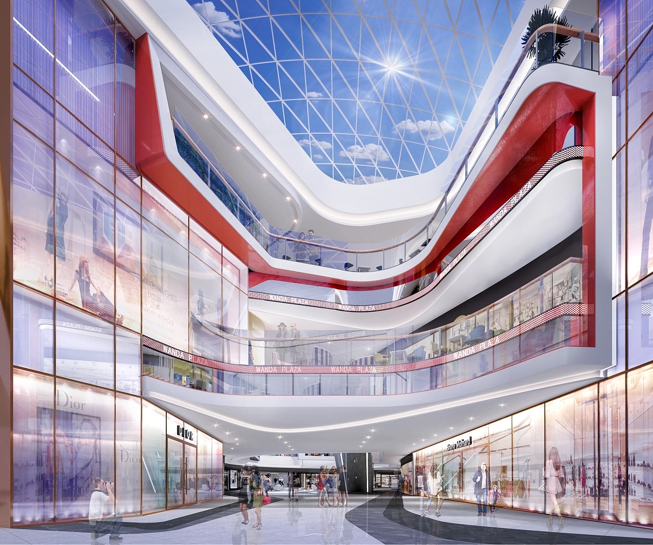 時尚潮流商場裝修效果圖
