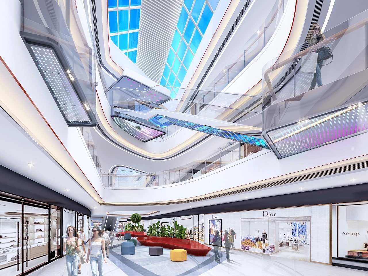 時尚潮流商場裝修效果圖