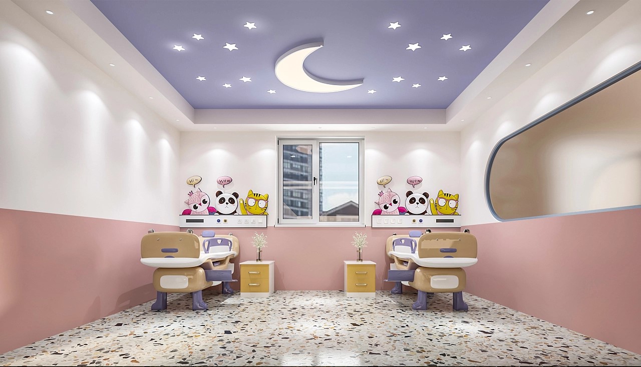 兒童醫院病房室內裝修設計效果圖