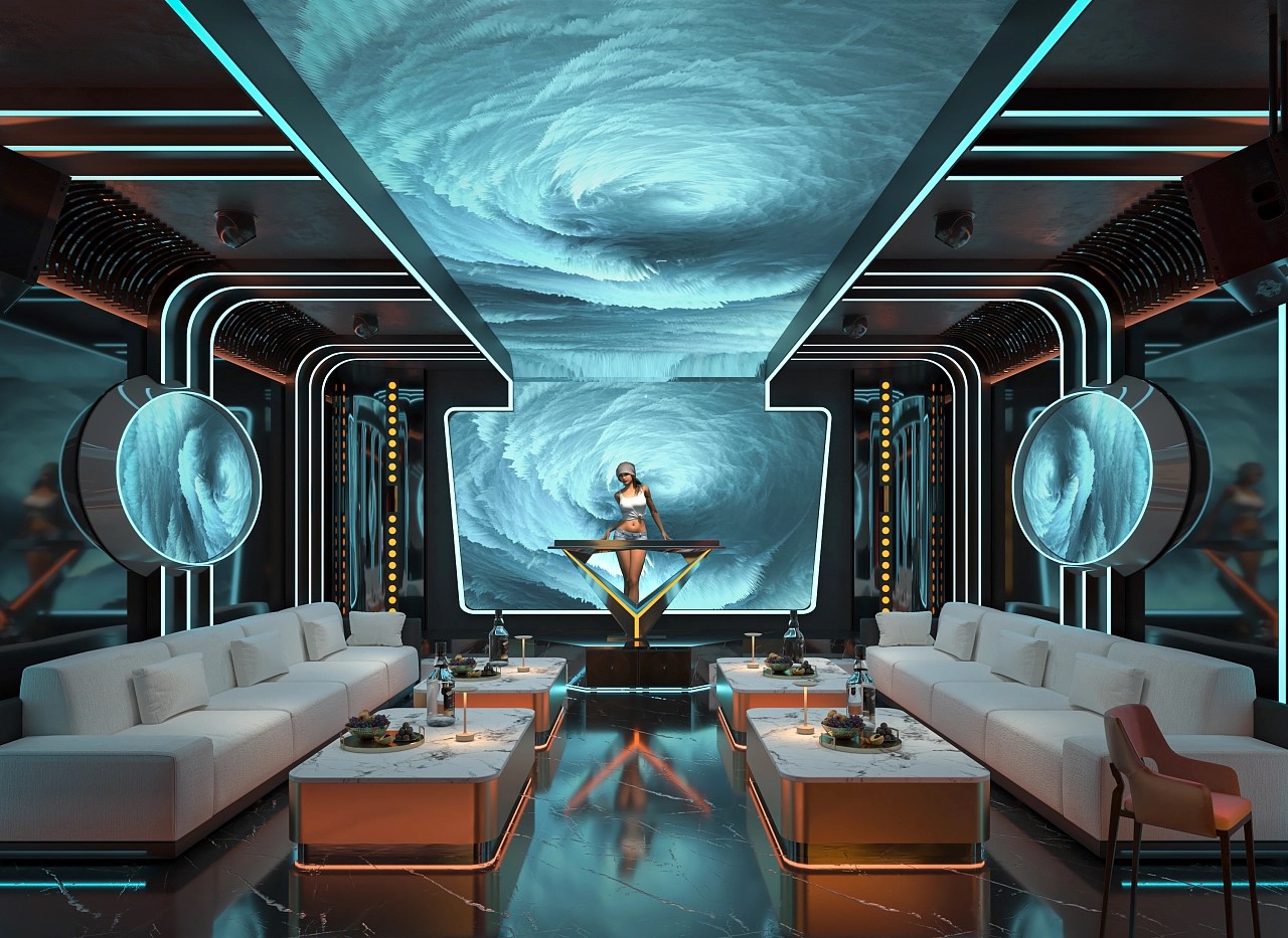 高檔奢華商務(wù)ktv裝修效果圖