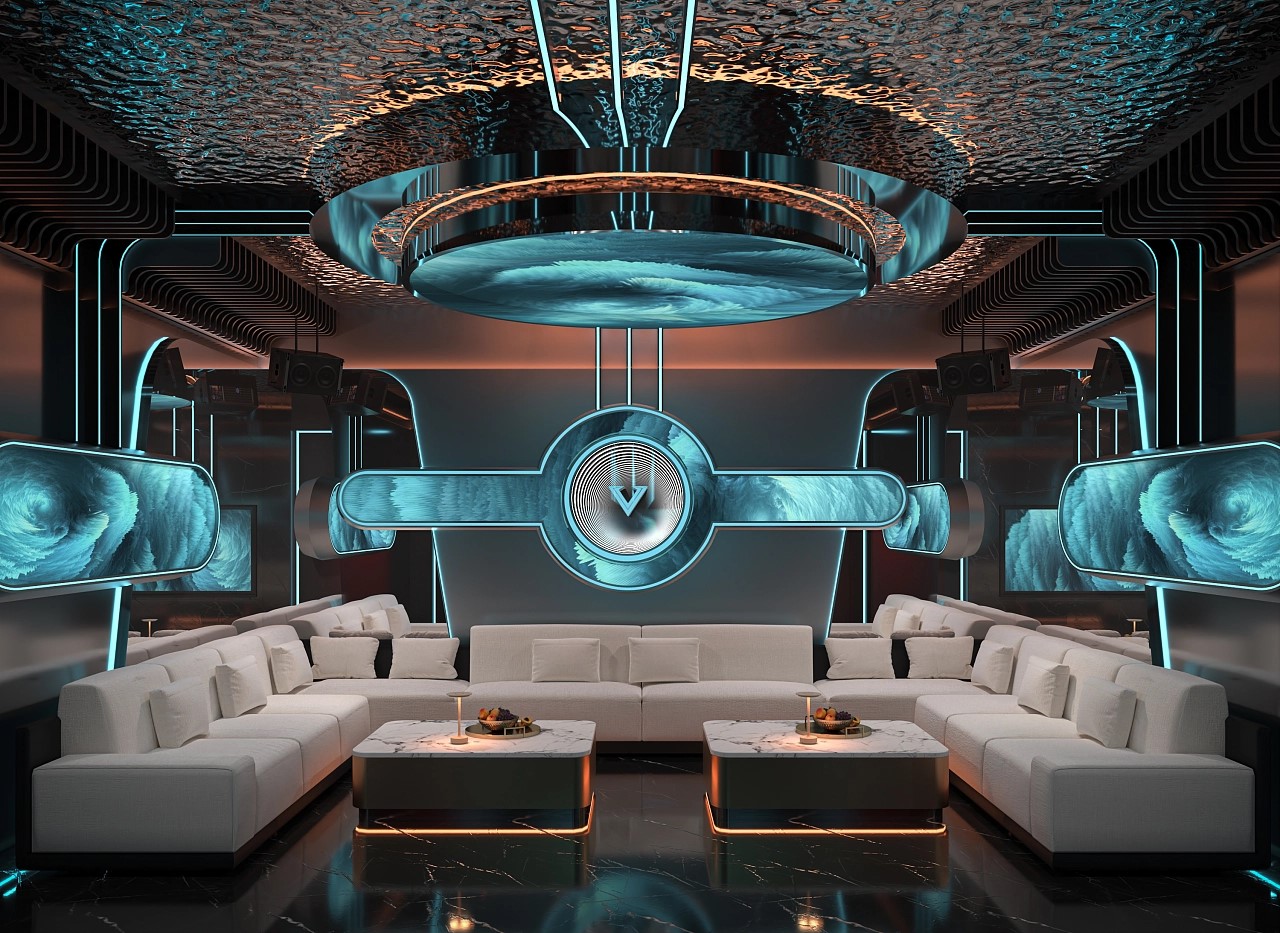 高檔奢華商務(wù)ktv裝修效果圖