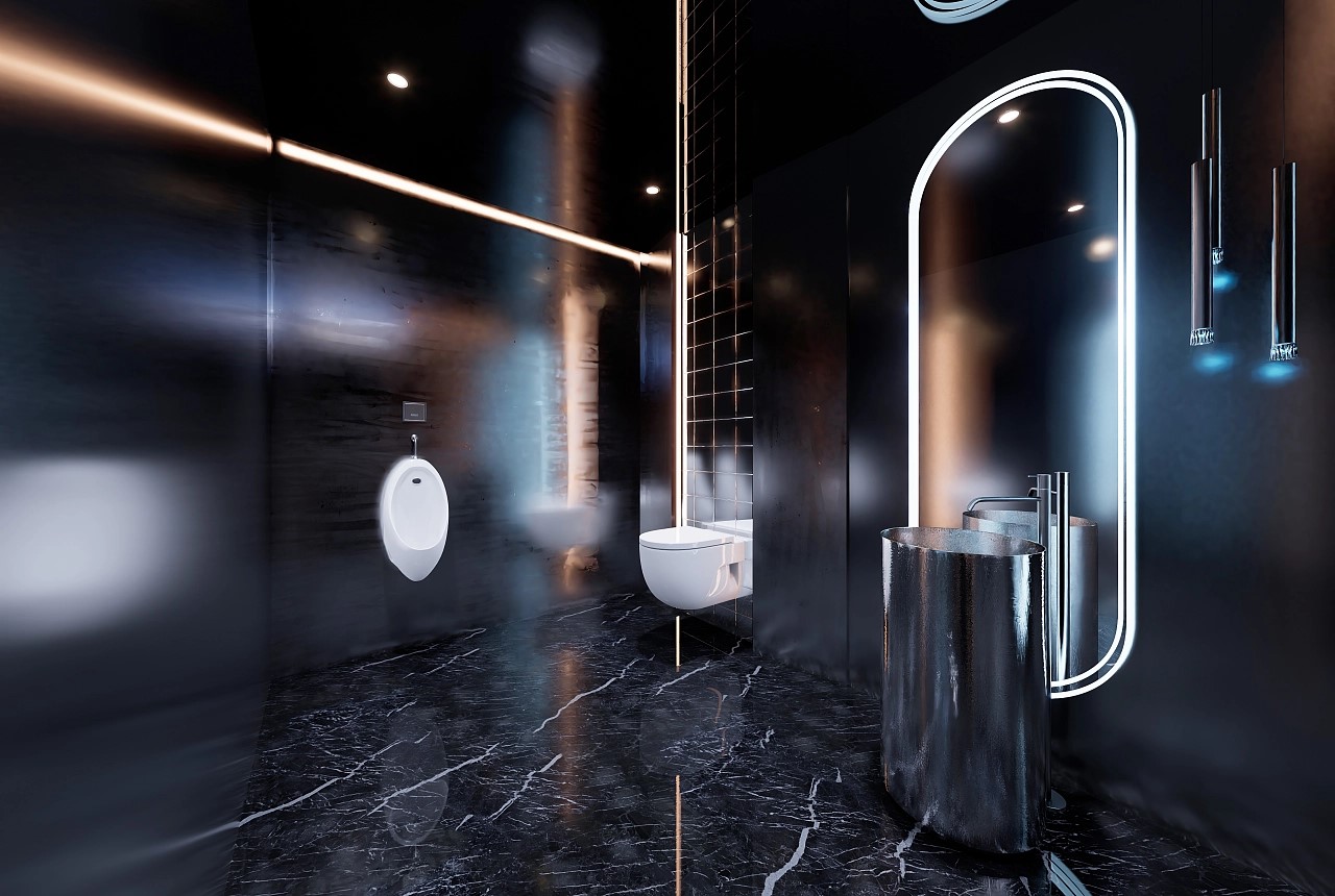 后現(xiàn)代ktv裝修效果圖-衛(wèi)生間