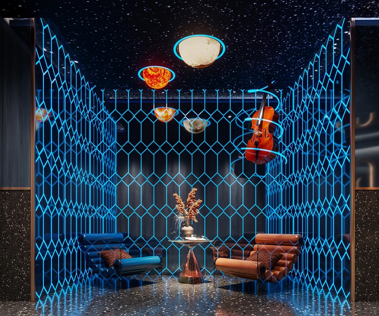 party派對風ktv裝修效果圖