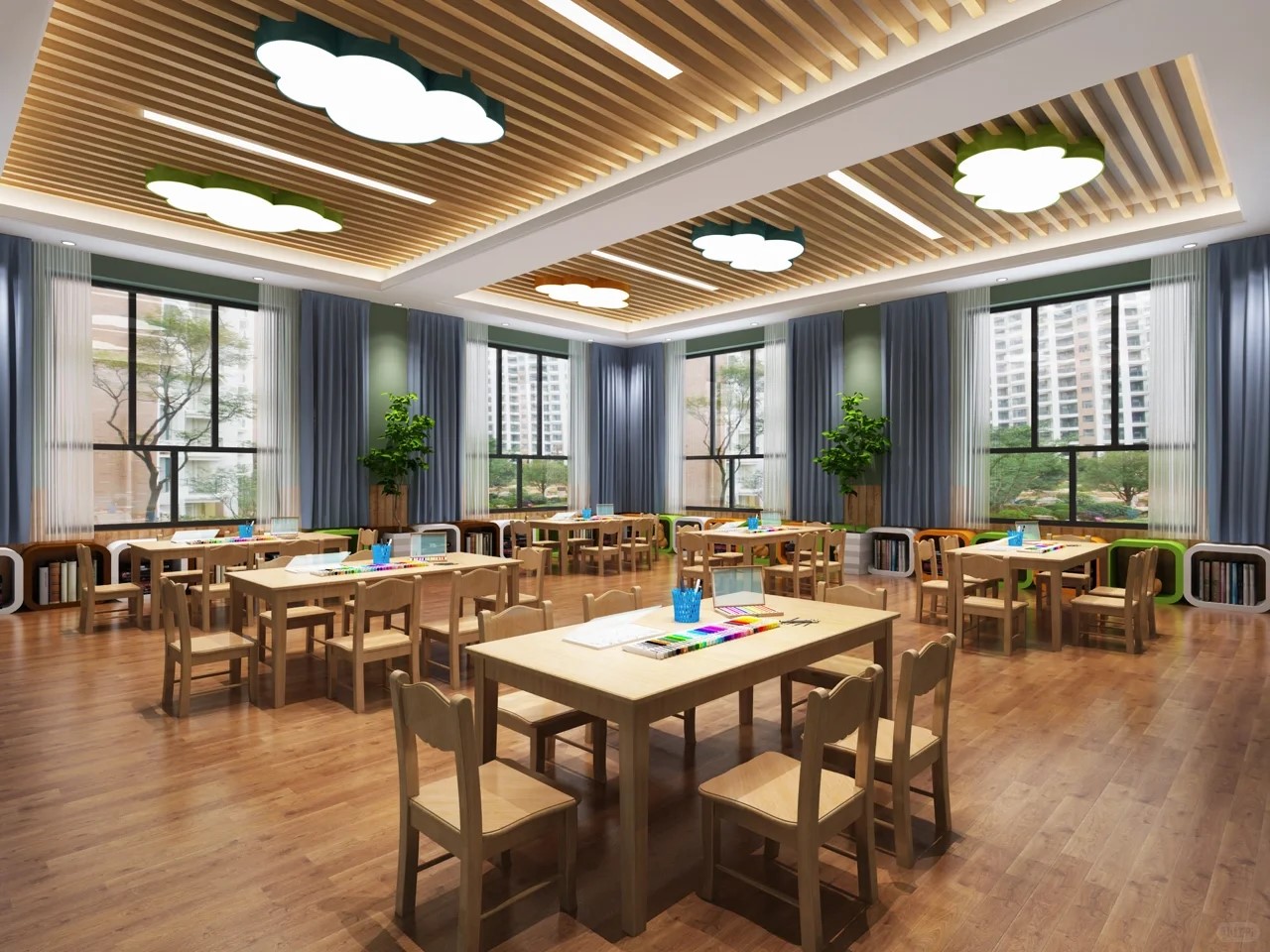 幼兒園室內(nèi)裝修效果圖