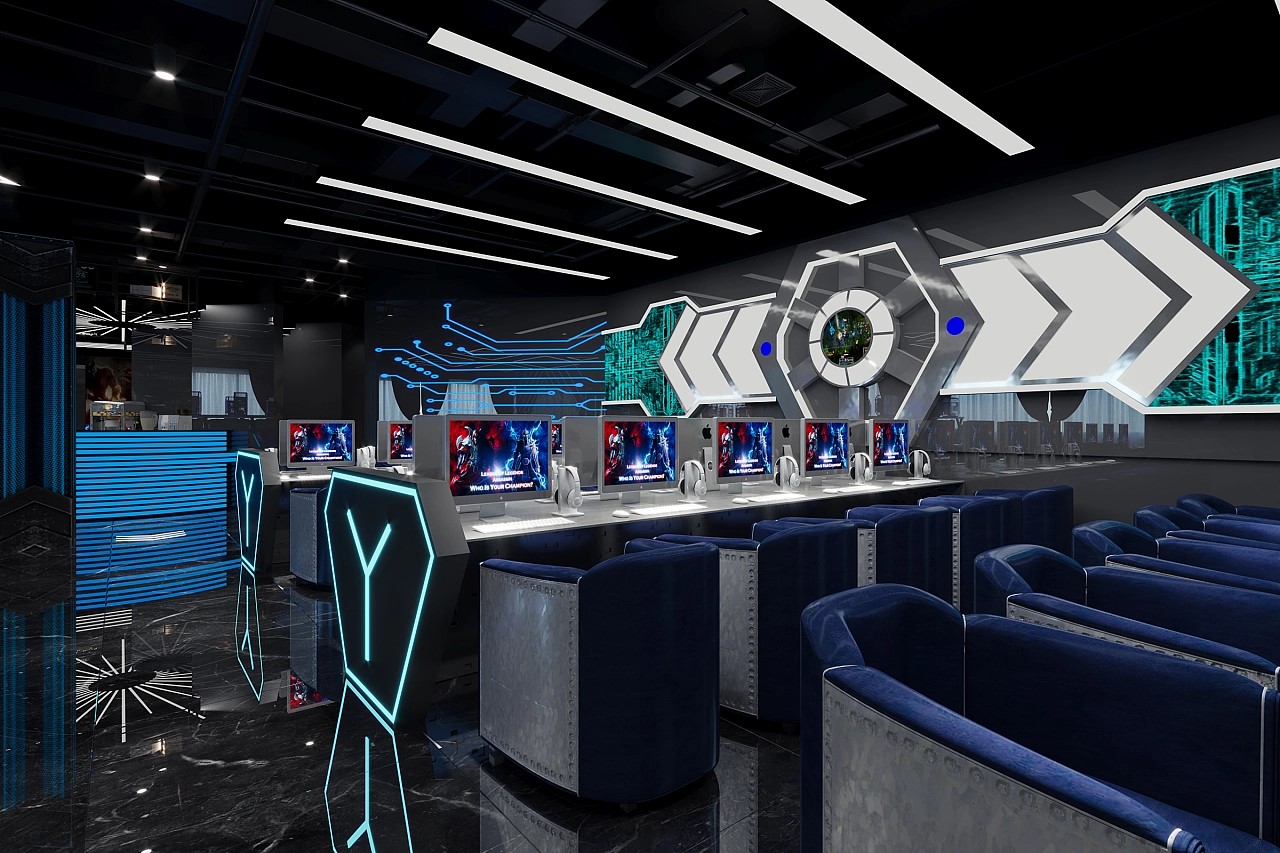 電競(jìng)網(wǎng)咖裝修設(shè)計(jì)效果圖?大區(qū)