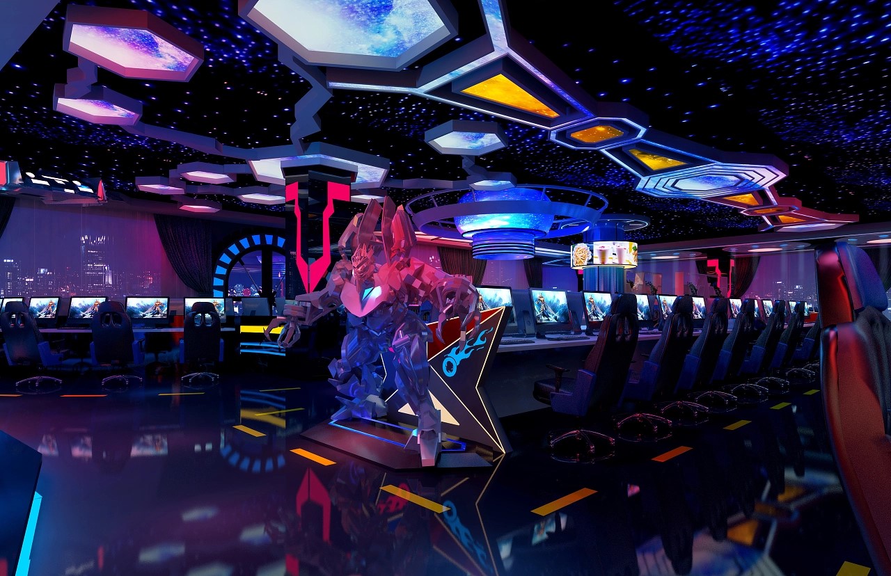 網(wǎng)吧電競館裝修效果圖