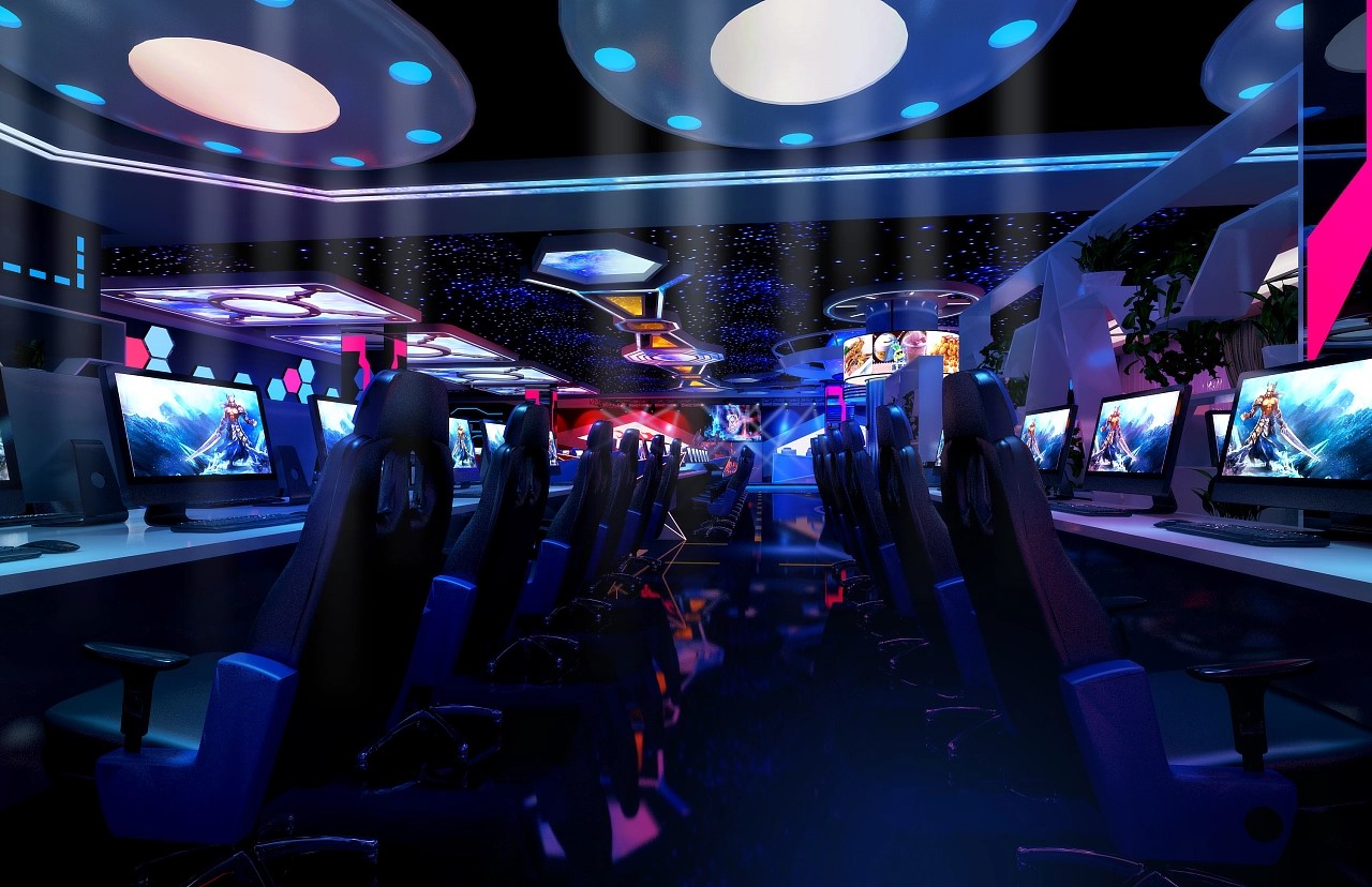 網(wǎng)吧電競館裝修效果圖