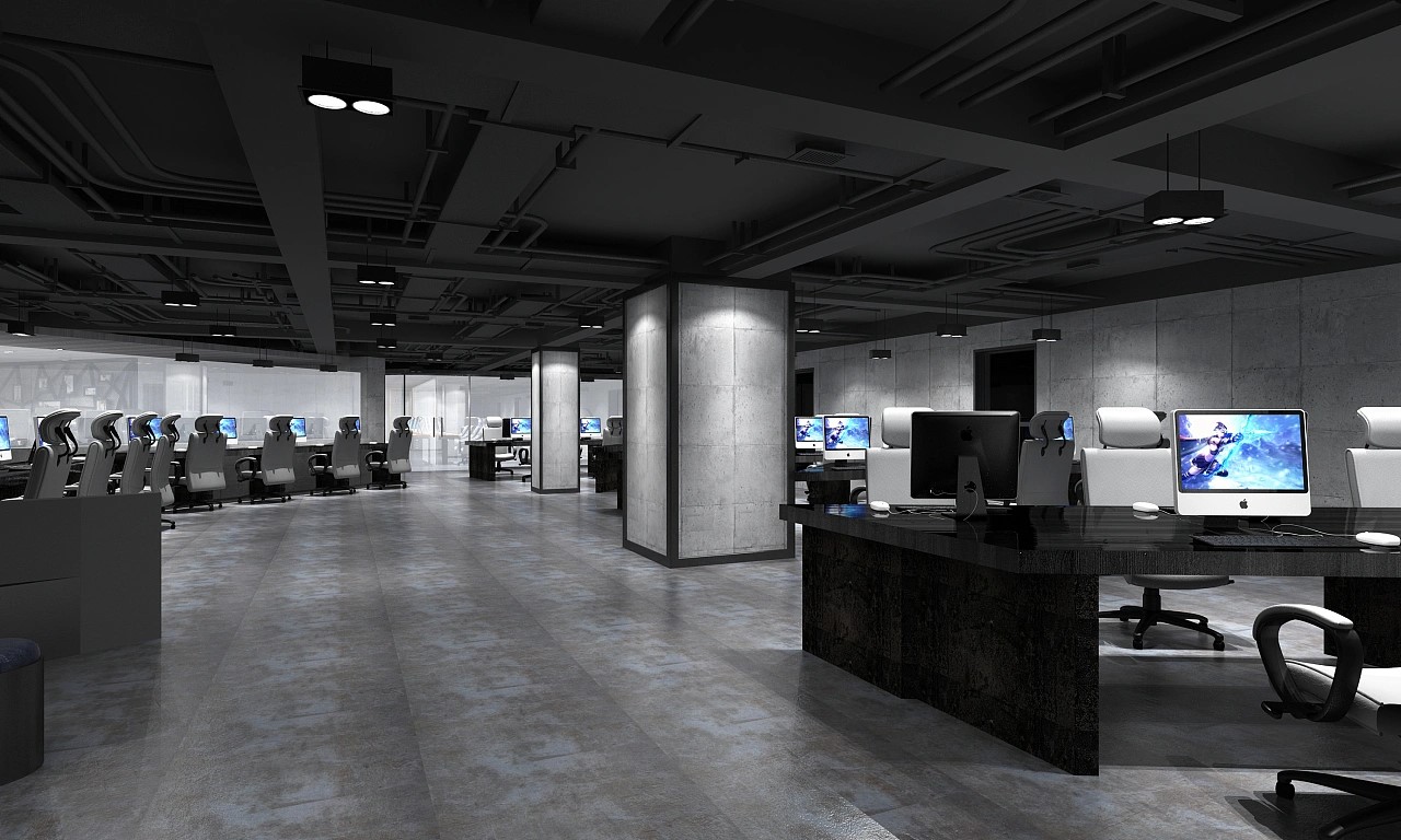 極簡(jiǎn)工業(yè)風(fēng)網(wǎng)吧裝修效果圖 極簡(jiǎn)工業(yè)風(fēng)網(wǎng)吧裝修效果圖