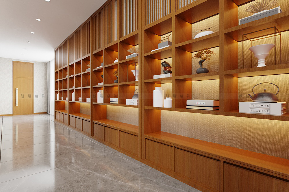 8002現(xiàn)代中式成都會(huì)所茶樓裝修效果圖