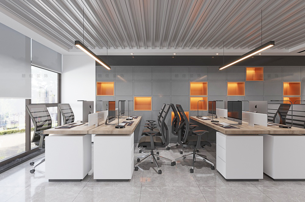 300平寫字樓辦公室裝修效果圖