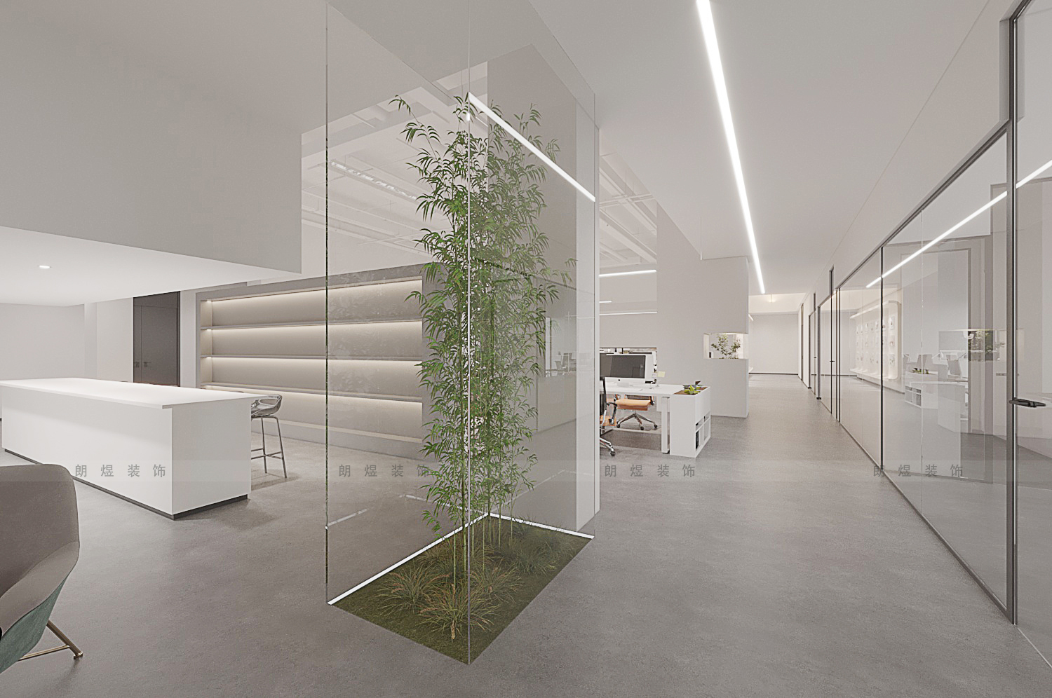 辦公區裝修效果圖