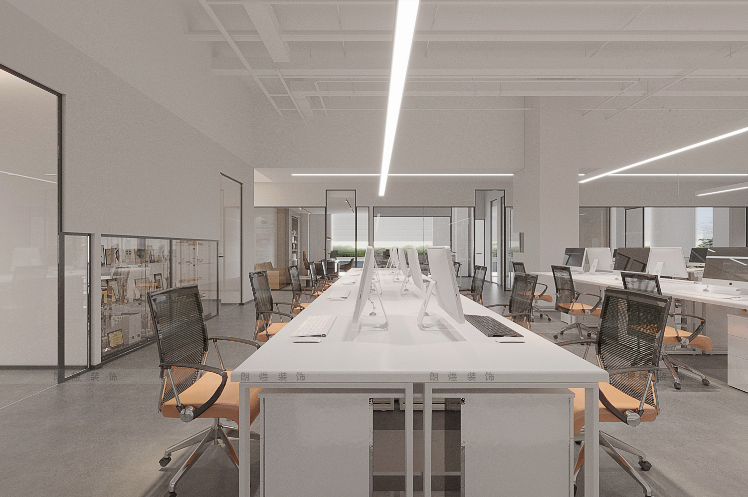 辦公室工位效果圖