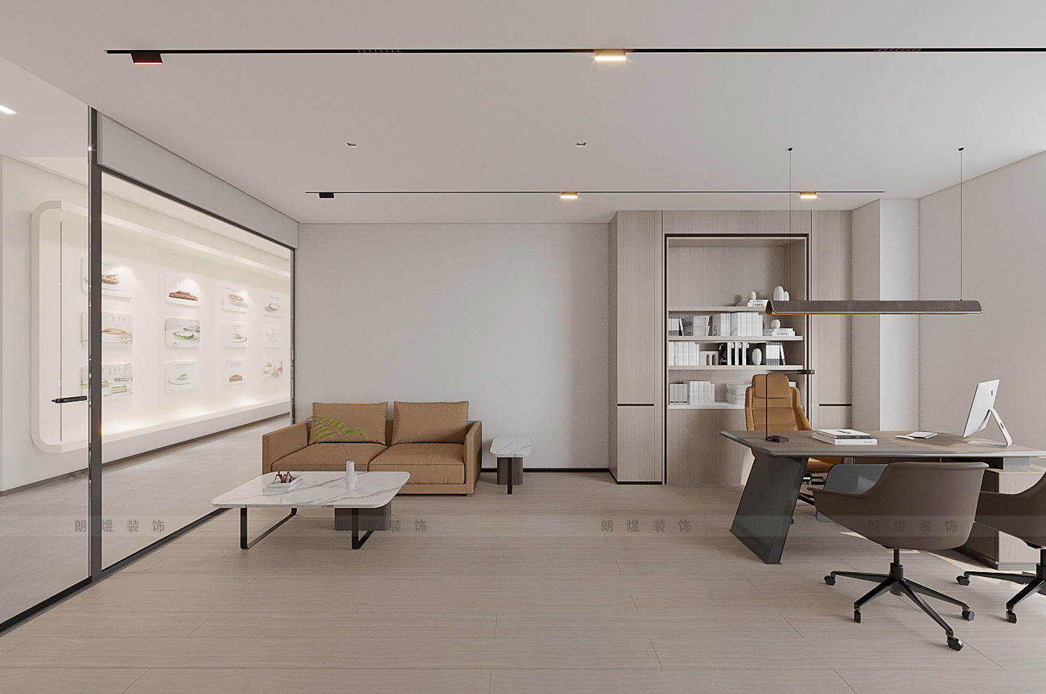 電子科技公司領導辦公室裝修效果圖